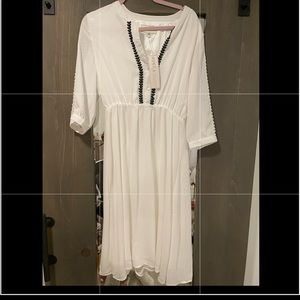 Piper and scoot black and white dress